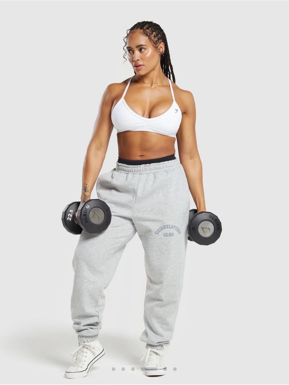 Gymshark Weight Lifting Club Jogger Women’s Light Gray Size Medium